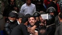  Thousands of Egyptians marched across the country, chanting against the rule of the Islamist President Mohammed Morsi, in a fresh wave of protests Friday, even as cracks appeared in the ranks of the opposition after its political leaders met for the first time with the rival Muslim Brotherhood.